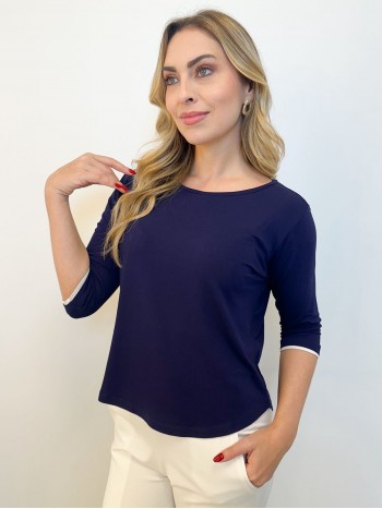 BLUSA VIVO MARINHO