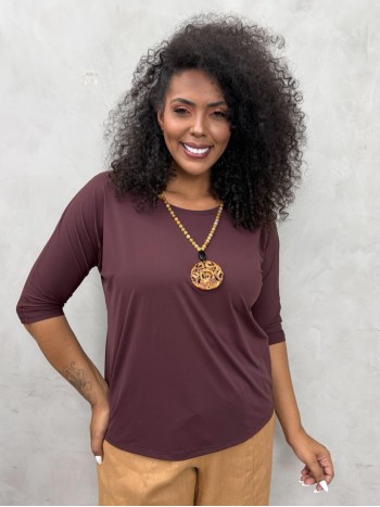 BLUSA fluity marsala