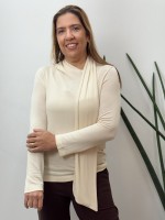 BLUSA CACHECOL areia