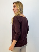 BLUSA VISCOMALHA MANGA 3/4