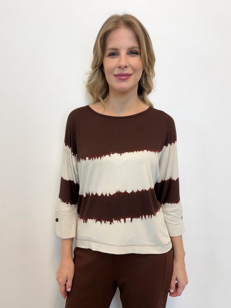 BLUSA TIE-DYE C/ BOTÃO NA MANGA