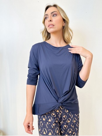 BLUSA eliane FLUITY marinho