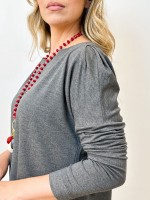 BLUSA Lívia cinza mescla