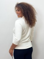 BLUSA SORAIA Malha levemente encorpada off-white