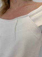 Blusa rita Malha Levemente encorpada off-white