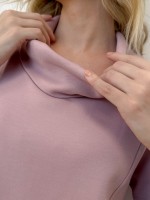 Blusa Nádia Malha Levemente encorpada rosa antigo