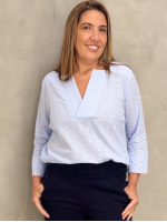 camisa maísa laise azul