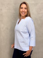 camisa maísa laise azul