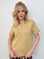 Blusa Alda Malha Levemente encorpada camelo