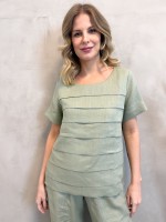 BLUSA LINHO CAMILA verde menta
