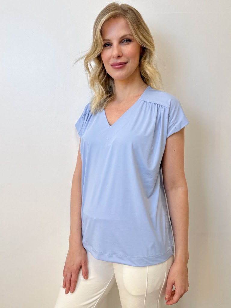 Blusa Carla Fluity azul bebê