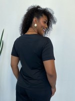 BLUSA ana maria fluity preta