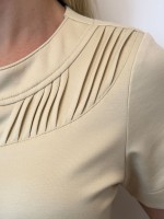 Blusa LORENA malha levemente encorpada CREME
