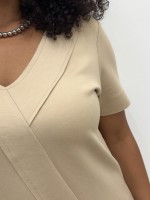 BLUSA CELIna malha levemente encorpada CAFÉ C/ LEITE