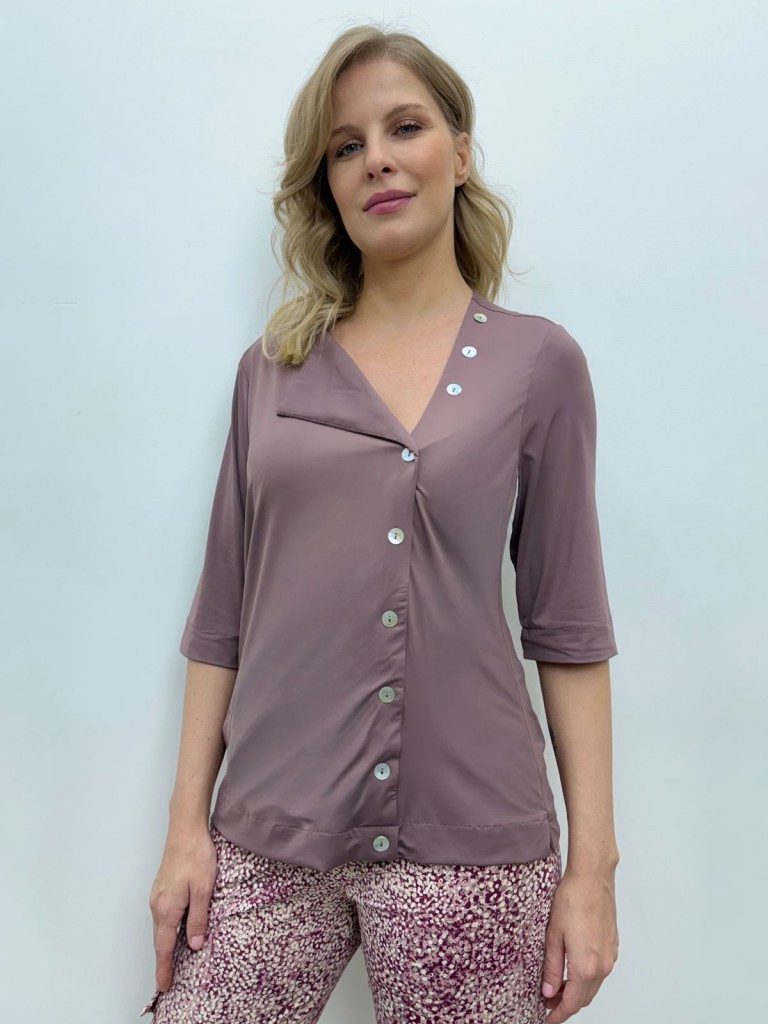 BLUSA bete fluity rosa antigo