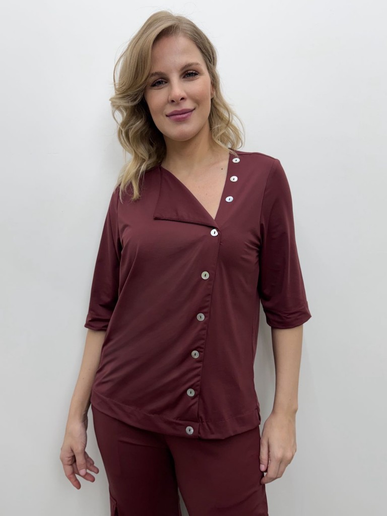 BLUSA bete fluity marsala