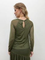 BLUSA MARI EM TULE VERDE