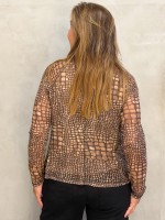 BLUSA MARI EM TULE AREIA