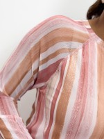 BLUSA MARI EM TULE ESTAMPADA