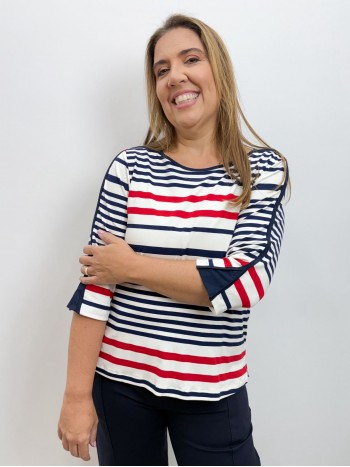 blusa listrada fluity bela