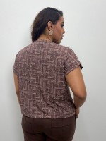 BLUSA fluity irani poázinho marrom