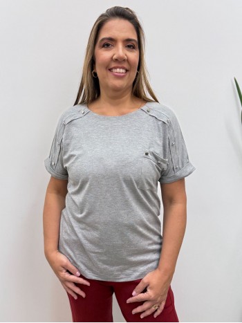 blusa domi cinza
