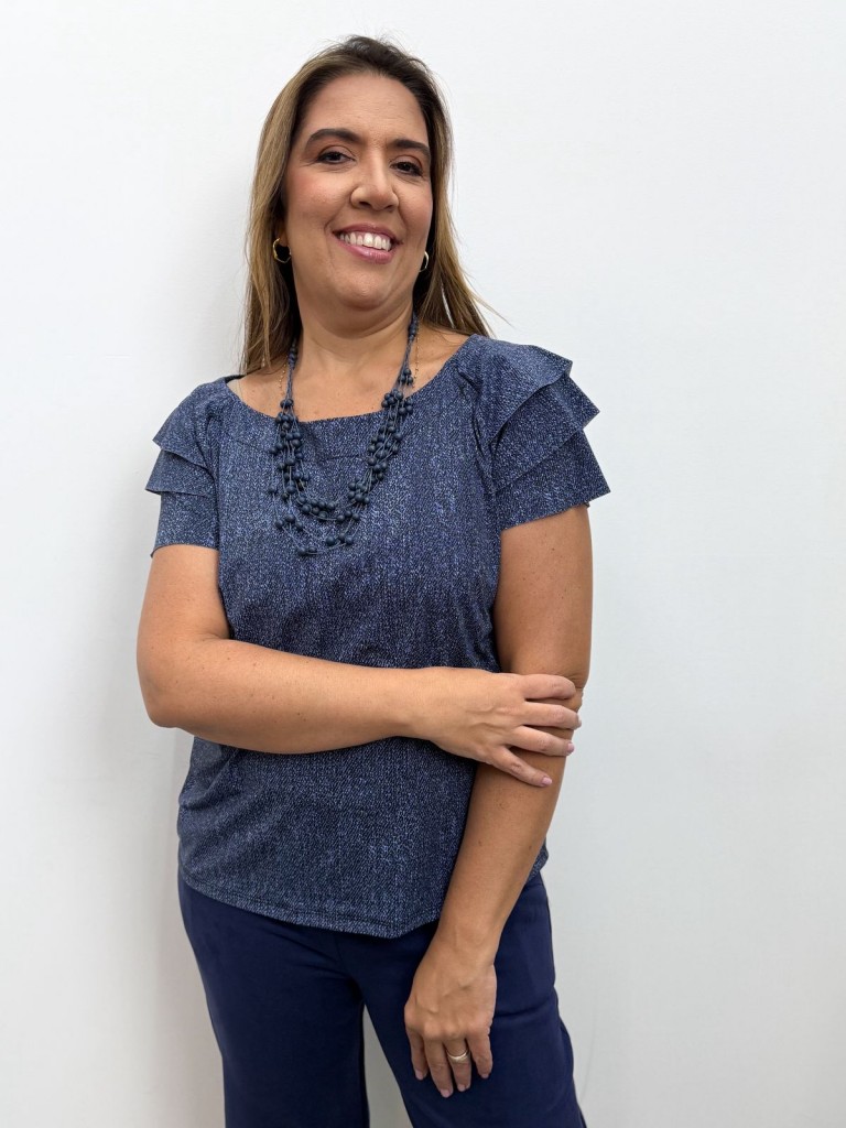 BLUSA fluity cris azul jeans