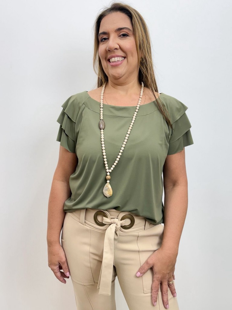 BLUSA fluity cris verde menta