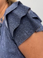 BLUSA fluity cris azul jeans