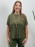BLUSA RAFAELA EM TULE VERDE