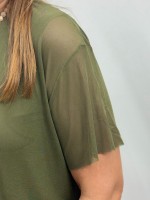 BLUSA RAFAELA EM TULE VERDE
