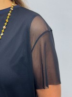BLUSA RAFAELA EM TULE PRETA