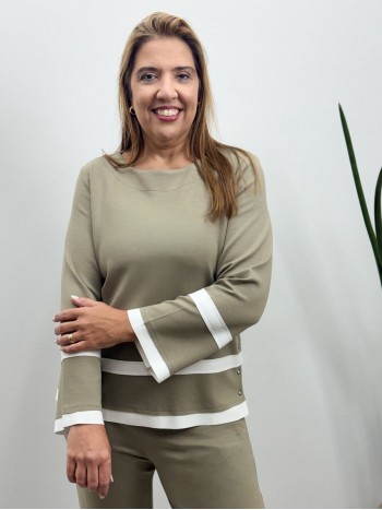 BLUSA SILVANA PISTACHE