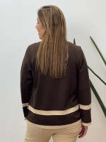 BLUSA SILVANA Marrom café
