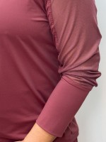 BLUSA FEFÊ FLUITY C/ TULE ROSA ANTIGO