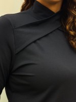 BLUSA JOSY MALHA BAMBU PRETA