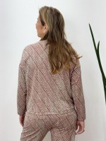 BLUSA IRANI MANGA LONGA fluity confete marsala