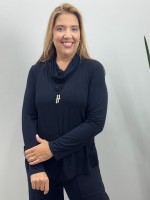 BLUSA gola boba PRETA