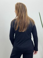BLUSA gola boba PRETA