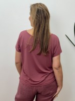 BLUSA fluity decote canoa rosa antigo