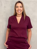 BLUSA SORAIA Malha levemente encorpada MARSALA