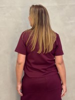 BLUSA SORAIA Malha levemente encorpada MARSALA