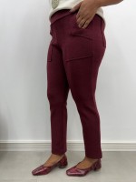 Calça Fany bouclé marsala