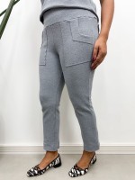 Calça Fany boucle cinza mescla