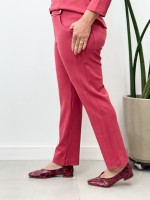 Calça Isa Malha Levemente ENCORPADA carmim