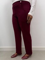 Calça Isa Malha Levemente ENCORPADA Marsala
