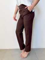 Calça Bella Malha Encorpada MARROM CAFÉ