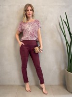 Calça New Marluce Malha Encorpada MARSALA