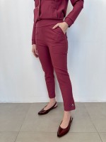 Calça New Violeta Malha Encorpada marsala