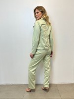calça amanda suede verde menta